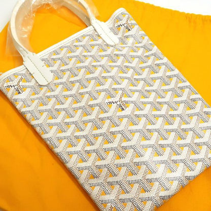 Goyard Poitiers Cles Levois 2WAY Bag Mini Pvc×leather White Yellow Similar