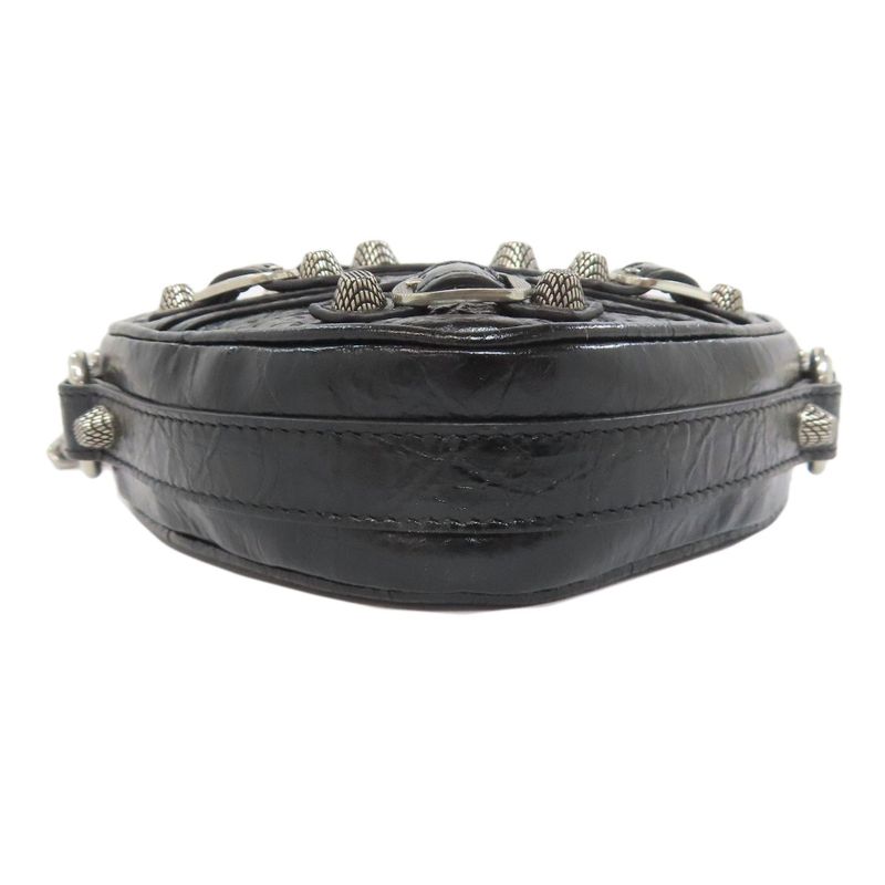 Balenciaga Heart Motif Shoulder Bag Leather Women