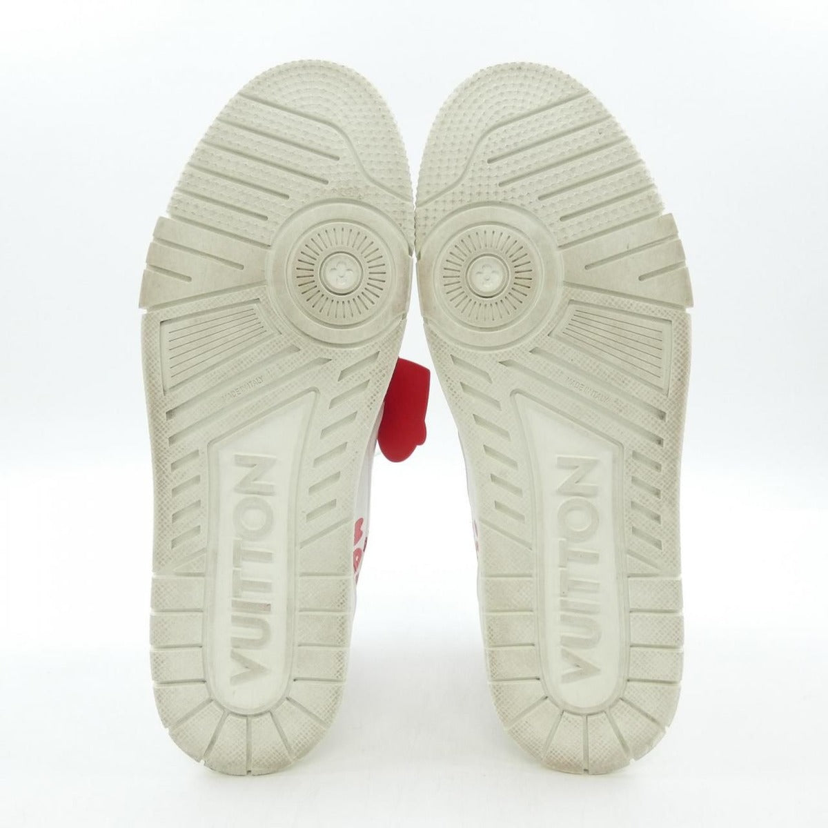 Louis Vuitton LV Trainer Sneaker White Red — view 4