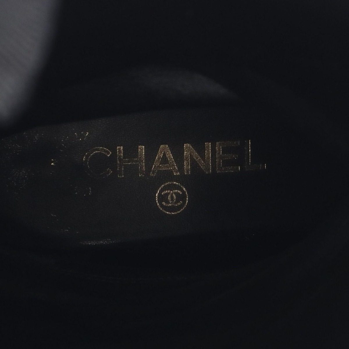 Chanel Boots CC Logo Long Fabric Shoes Suede — view 5