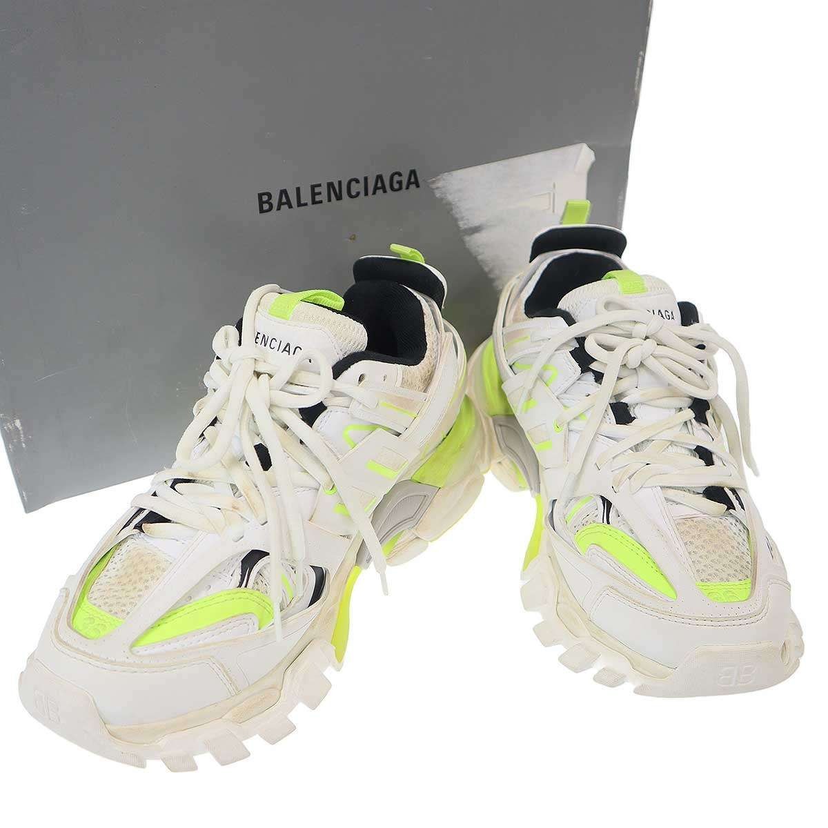 Balenciaga Track Trainer Sneakers White Yellow 36