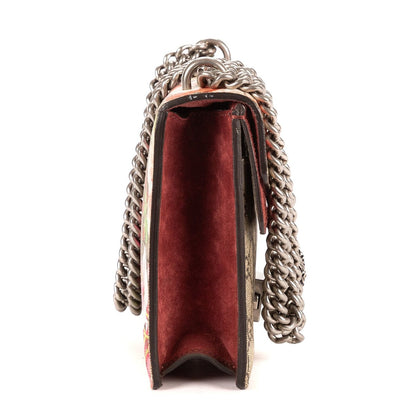 Gucci Blooms Dionysus Beige Burgundy Supreme Canvas Shoulder Bag — view 4