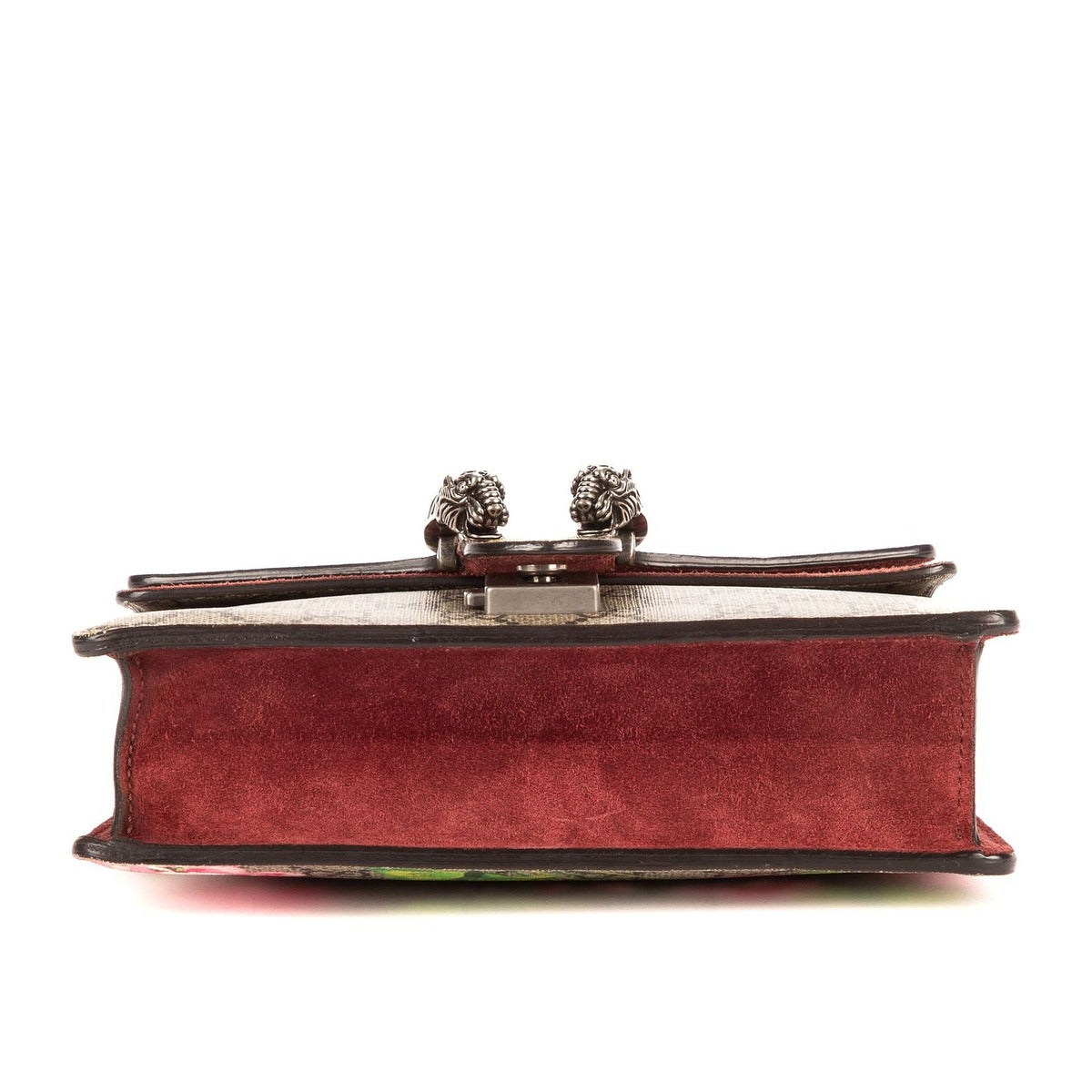 Gucci Blooms Dionysus Beige Burgundy Supreme Canvas Shoulder Bag — view 6