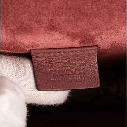 Gucci Blooms Dionysus Beige Burgundy Supreme Canvas Shoulder Bag — view 10