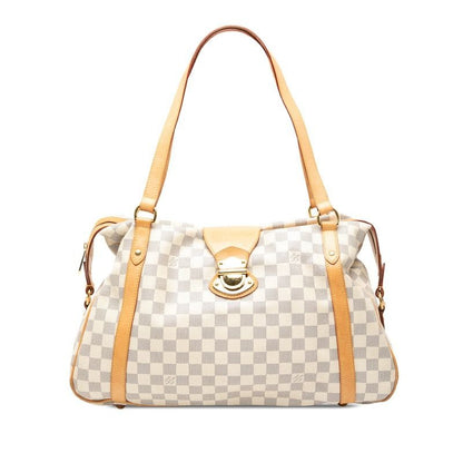 Louis Vuitton Damier Azur Streza GM Tote White Leather