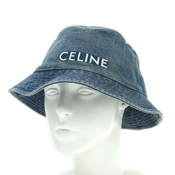 Celine Bucket Hat Cotton Denim