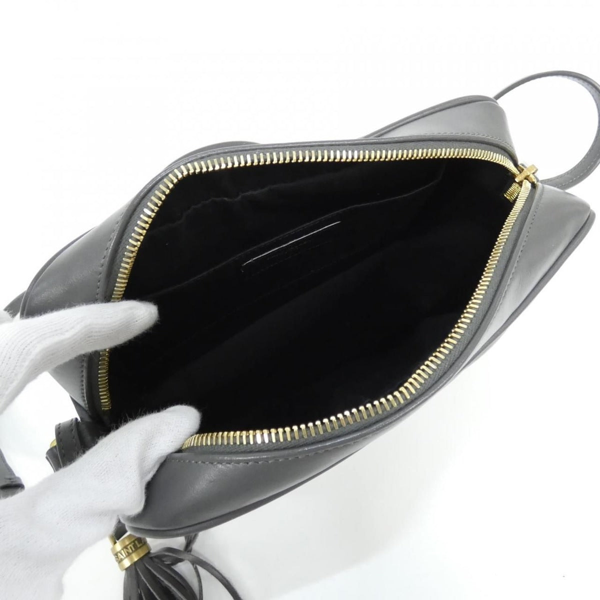 Saint Laurent Shoulder Bag Gold Storm — view 7