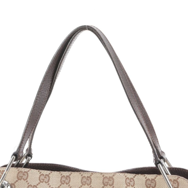 Gucci GG Canvas Leather Tote Bag Shoulder Hand Brown 121023 Women's EUE Cw44-6