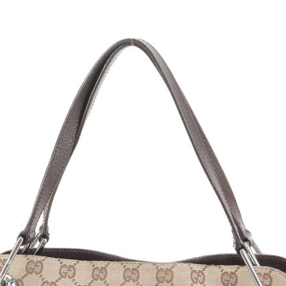 Gucci GG Canvas Leather Tote Bag Shoulder Hand Brown 121023 Women's EUE Cw44-6