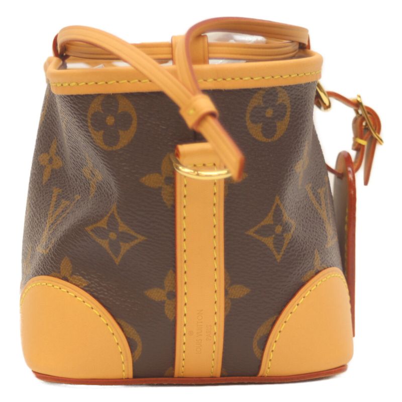 Louis Vuitton M57099 Monogram Noe Purses Shoulder Bag Brown Ladies