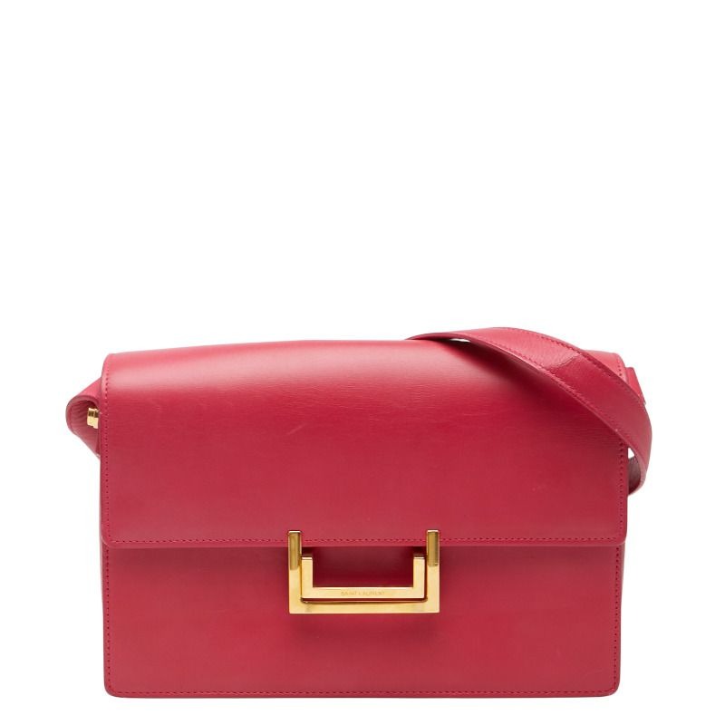 Saint Laurent Classic Lou Crossbody Bag Pink Leather Women