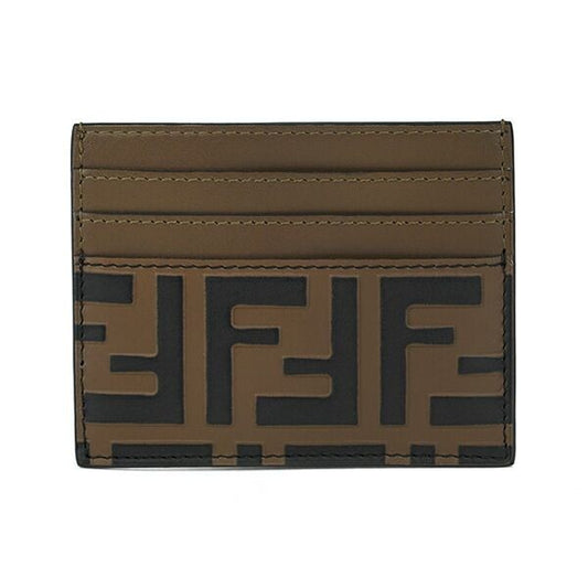 Fendi Card Case F Is Brown