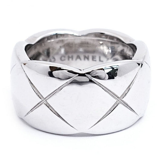 Chanel 18K White Gold Coco Crush Ring Large