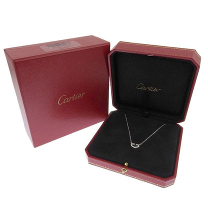 Cartier C Heart 18kwhite Gold With Diamonds Ladies 5.5g Necklace
