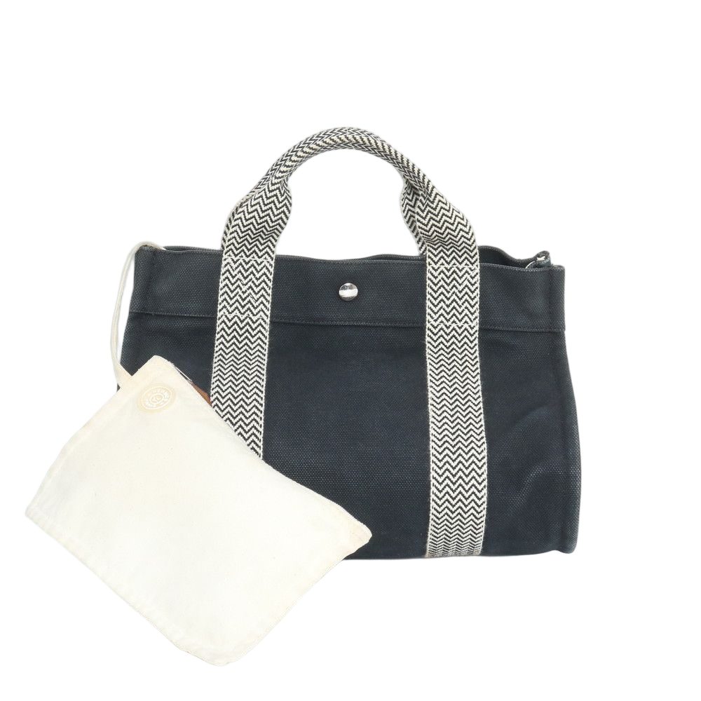 Hermes Cannes PM Pouch Handbag Tote Black