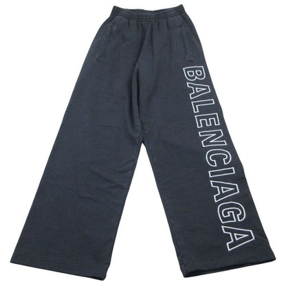 Balenciaga Sweatshirt Baggy Pants Side Logo Embroidery Jersey Gray XS