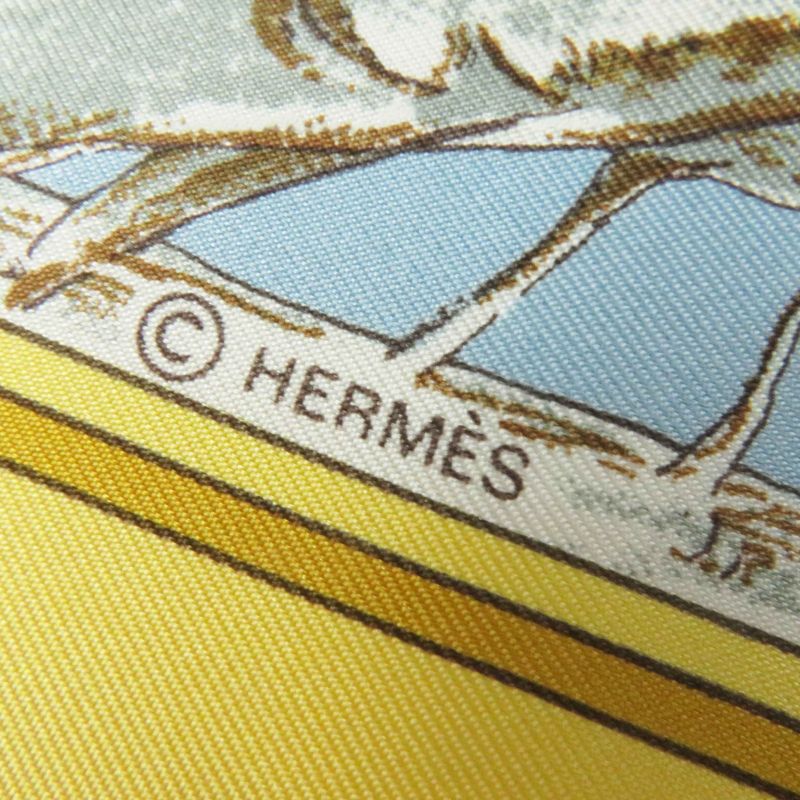 Hermes Carré 90 Chasse Au BOIS Hunting In The Woods 100% Silk Scarf Multi Made