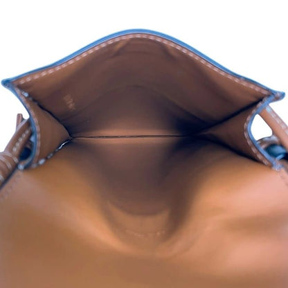 Celine Shoulder Bag Fon Shoulder Black Brown Triomphe