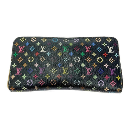 Louis Vuitton M60243 Multicolor PVC Zippy Wallet Black 403710 Long Wallet