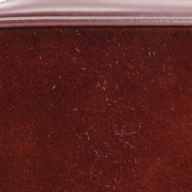 Cartier Must Line Suede And Calf Bordeaux Women's Shoulder Bag