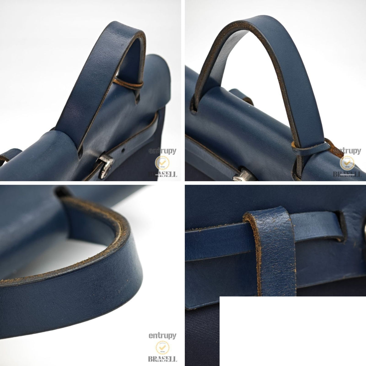 Hermes Herbag Backpack a Dos PM Navy — view 8