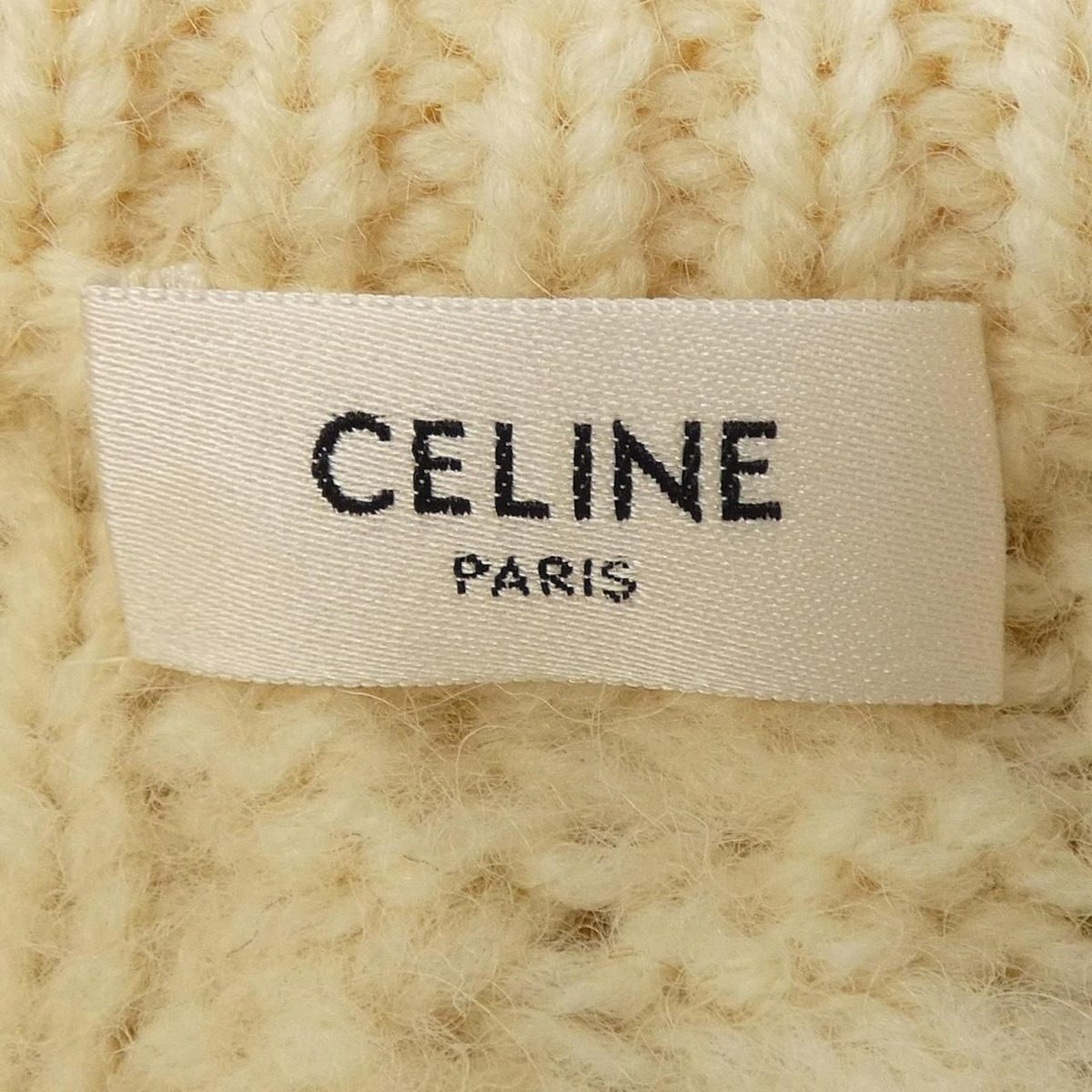 Celine Triomphe Knit Top Beige — view 4