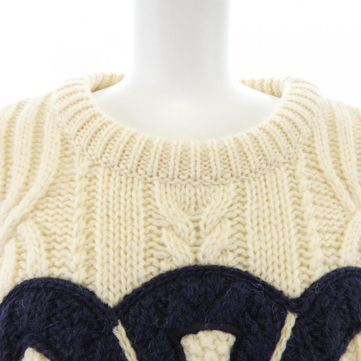 Celine Triomphe Knit Top Beige — view 5