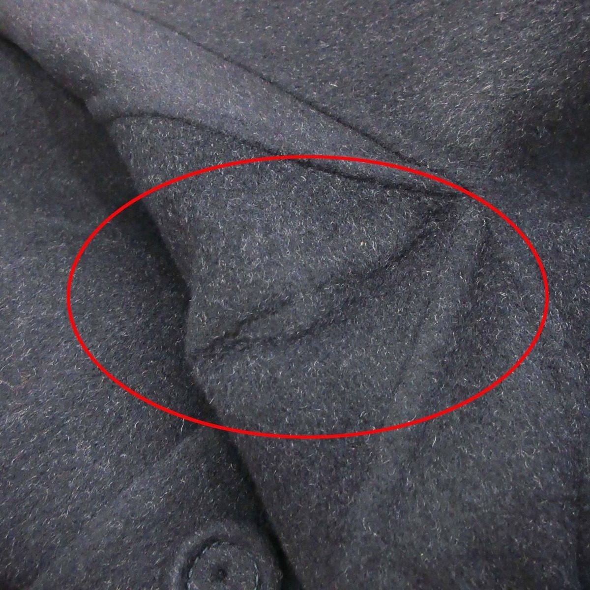 Dior Homme Wool Double Face Star Coat Outer Jacket 44 Navy — view 11