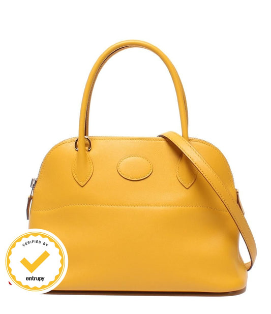 Hermes 2-Way Shoulder Bag Silver Bolide 27