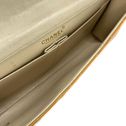 Chanel Shoulder Bag Choco Bar Light Brown Coco Mark/chain Shoulder Leather