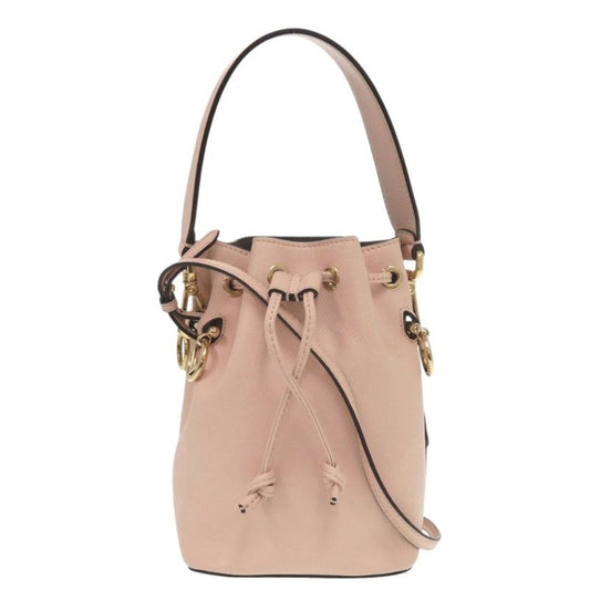 Fendi Montresor Mini 8 Bs010 Leather Pink 2-Way Handbag 0267