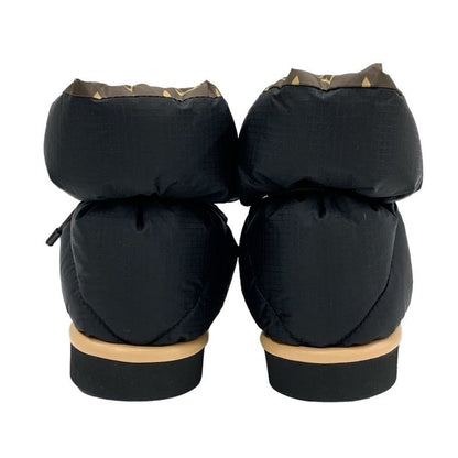 Louis Vuitton Pillow Line Monogram Boots Short Boots Shoes Nylon Black Brown