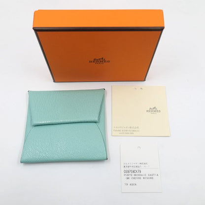 Hermes Bastia GM Coin Case A Stamp Manufactured In 2017 Chevre Aqua