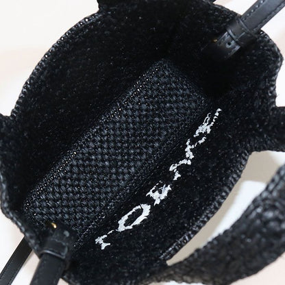 Loewe Tote Mini Loewe Font Alf1v46x01 Handbag Raffia Women's