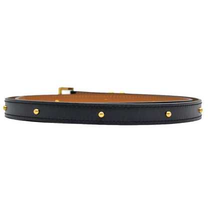 Hermes Belt Pop H Courte 15 80cm (31.50in) Black Gold Hardware B
