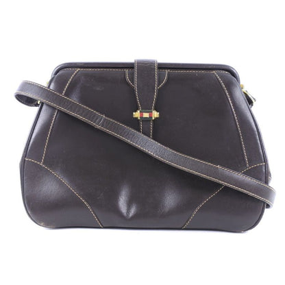 Gucci Vintage Calf Brown Women's Shoulder Bag
