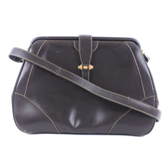 Gucci Vintage Calf Brown Women's Shoulder Bag