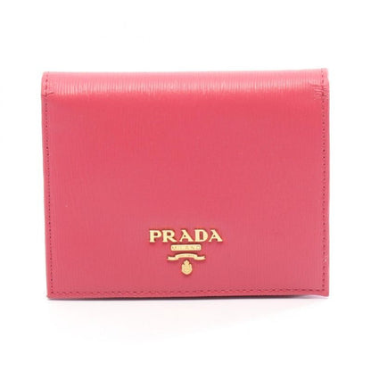 Prada Bifold Wallet Vitello MOVE BI Imv204 Pink Leather