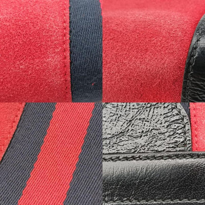 Gucci Ophidia Red And Black Suede 503877 I023532988