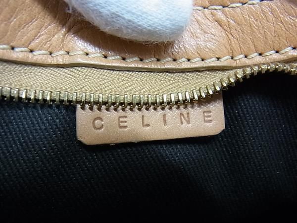 Celine Macadam Pattern PVC X Leather Shoulder Handbag Mini Bag