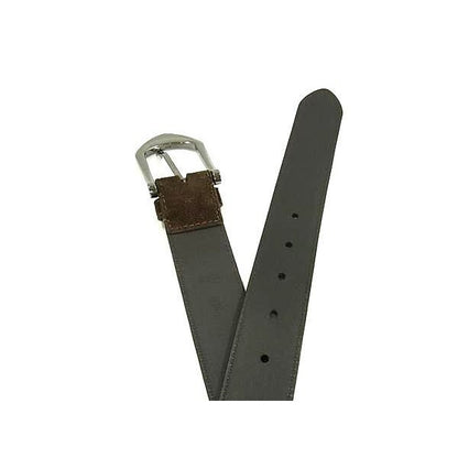 Louis Vuitton Belt Santure Riveted M6836 U Brown Suede Leather Silver — view 4
