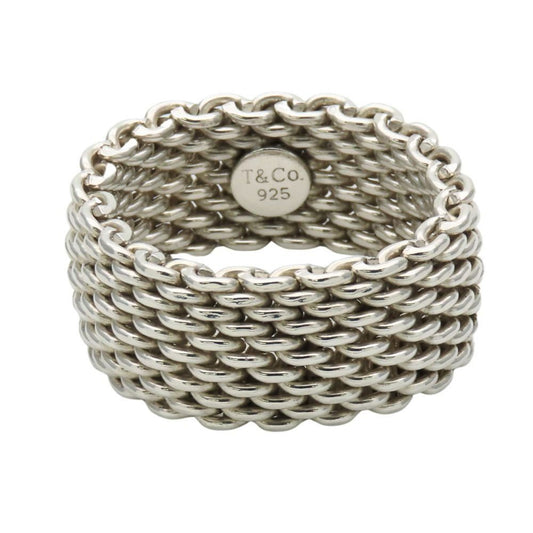 Tiffany & Co Ring Somerset Silver Mesh