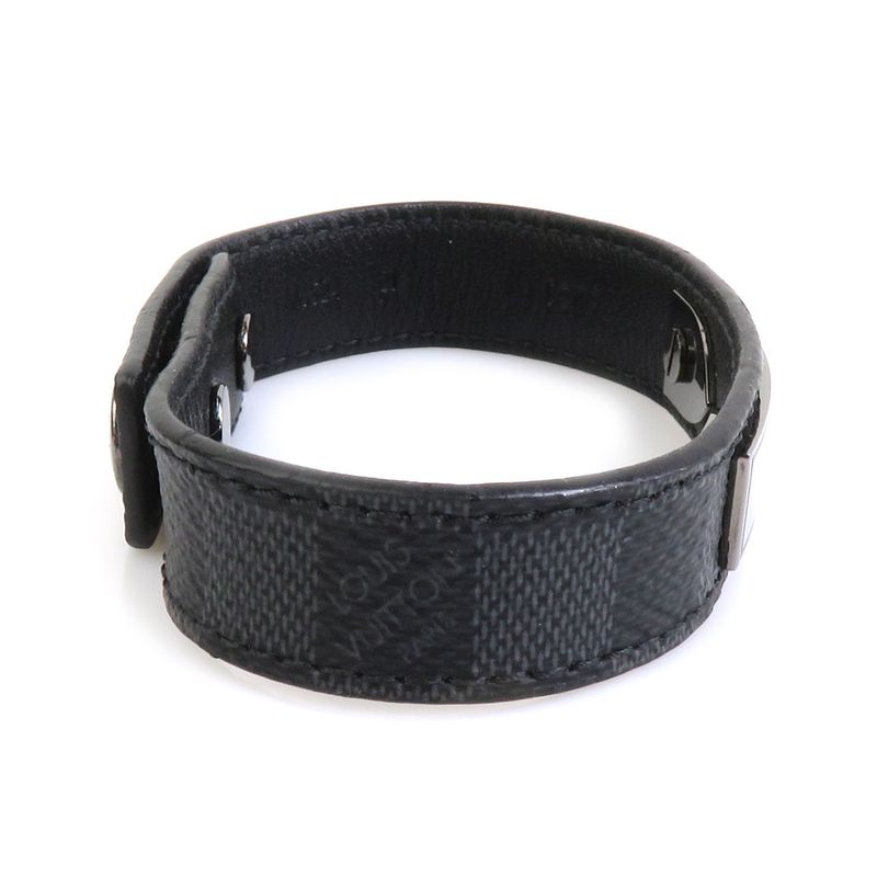 Louis Vuitton Bracelet Damier Graphite Bra Scuff LV Staple Edition M6524