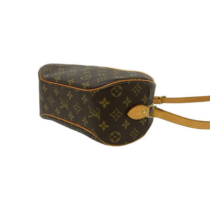 Louis Vuitton Blois Monogram Logo Pattern Leather Shoulder Bag Pochette Brown — view 8