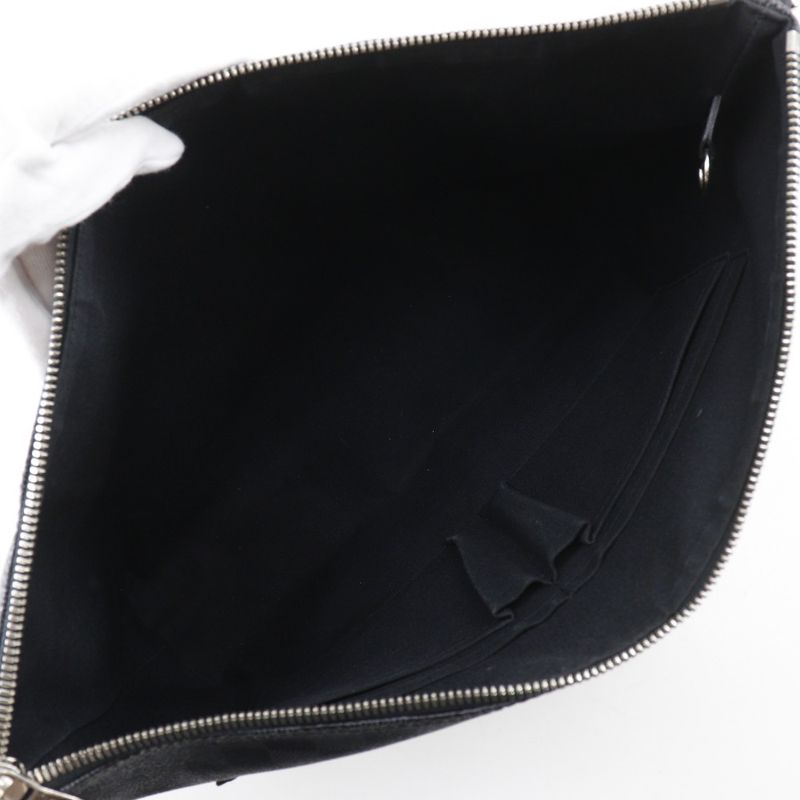 Louis Vuitton Mick MM N40004 Damier Graphite Canvas Black Sr4121 Men's Shoulder