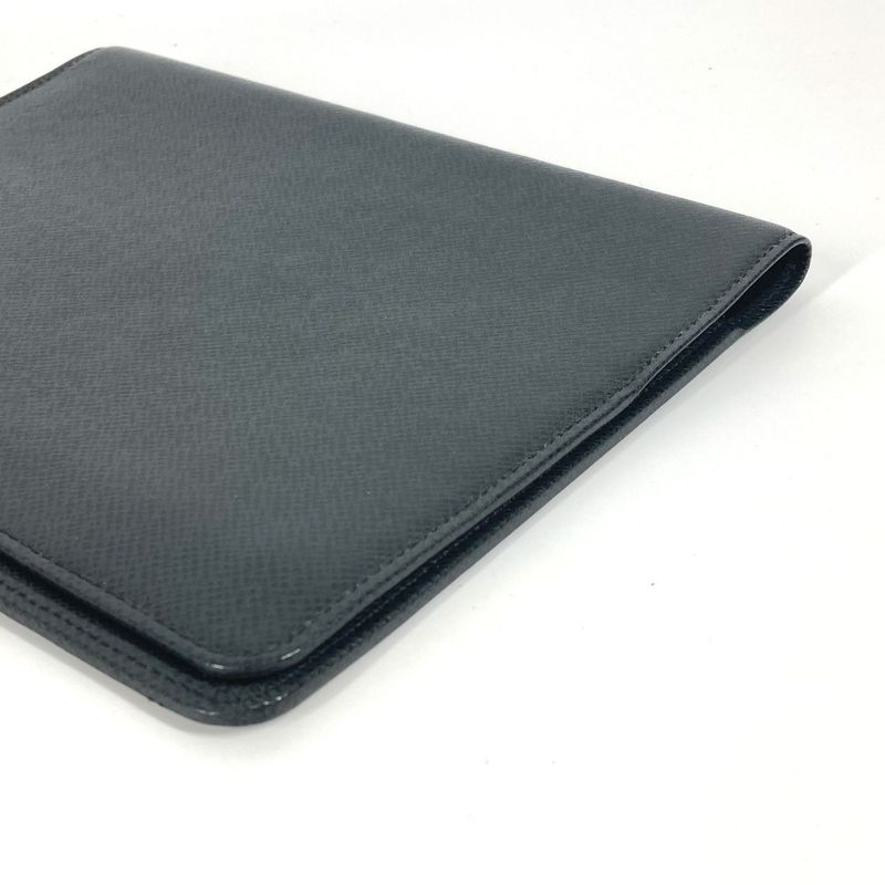 Louis Vuitton Notebook Cover Agenda Bureau R20409 Taiga Leather Black