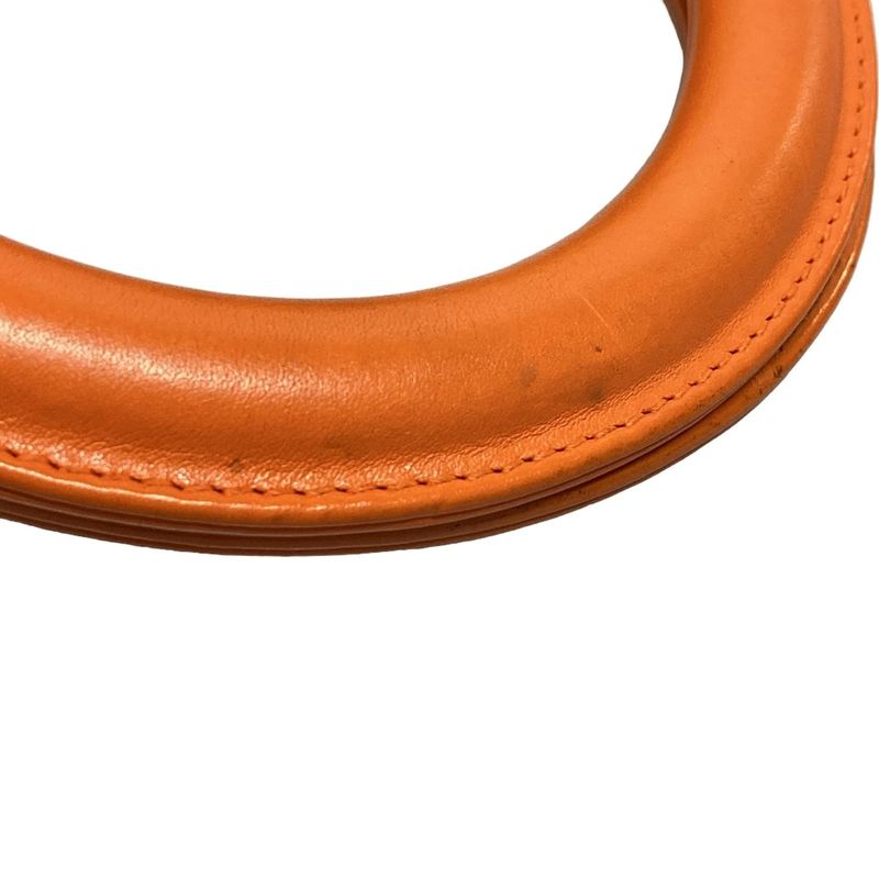 Dior/christian Dior Tote Bag Diorissimo Orange Leather