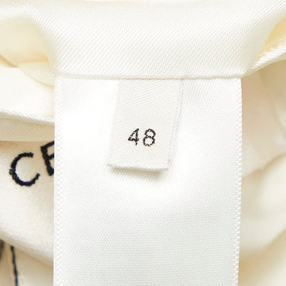 Celine Stripe 2B Tailored Jacket Bleather Size 48 2v376881c Off White Black