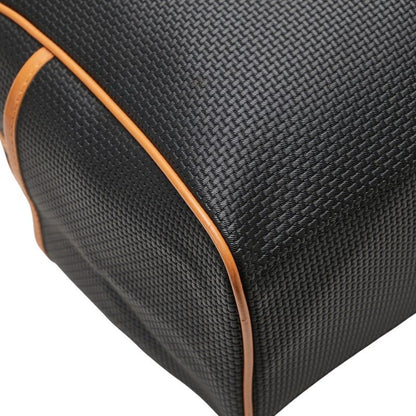 Saint Laurent Mini Boston Bag Handbag Black Brown PVC Leather Women Saint