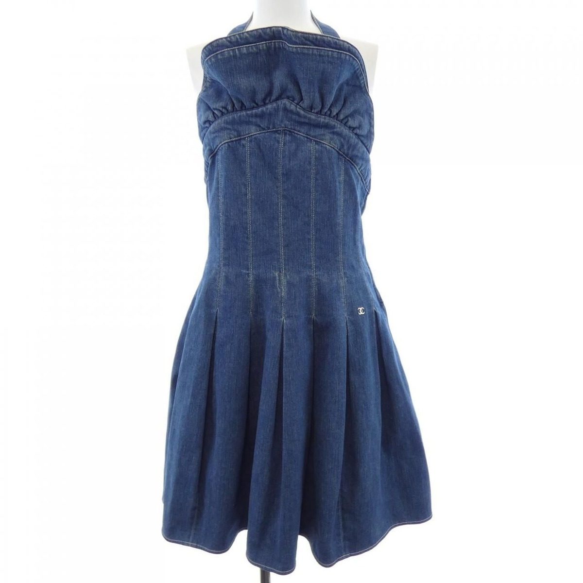 Chanel 07c Dress Blue Denim